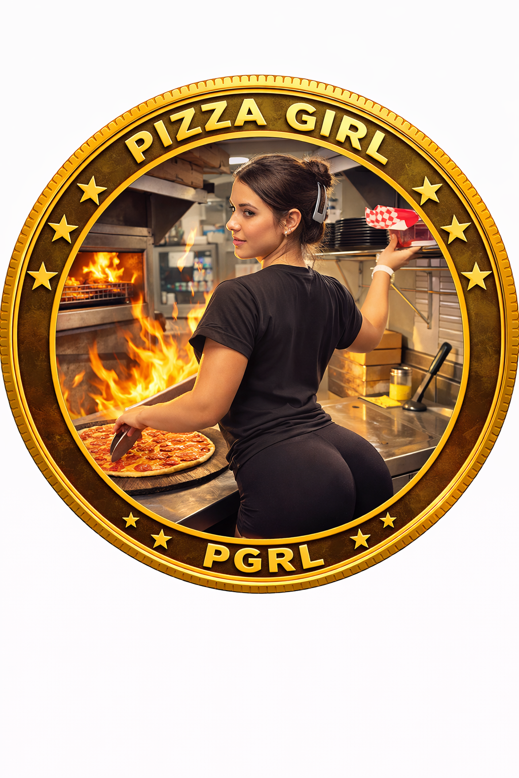 Pizza Girl Coin